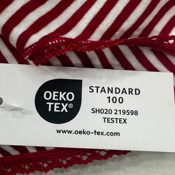 Charter Club Intimates Women's Size XL Panty Brief Hi Cut Striped Red White New - Picture 12 of 13